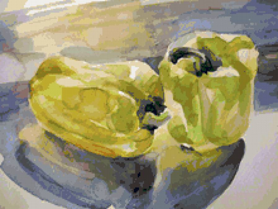 перцы - овощи, для кухни, акварель - предпросмотр