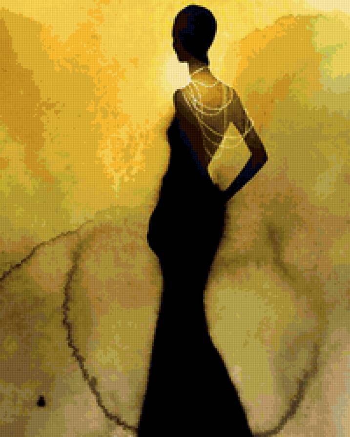 женский силуэт - девушка, красота - предпросмотр