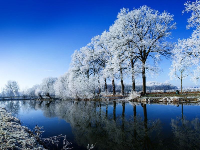 зимняя картинка - вода, зима - оригинал