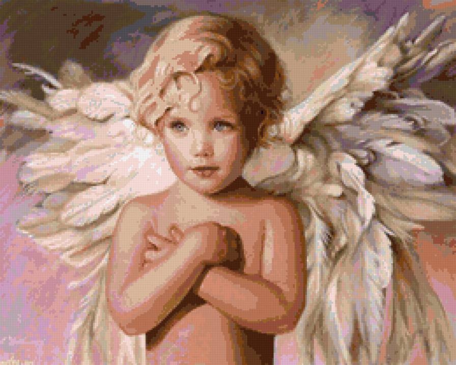 ангел - ребенок, портрет, ангел - предпросмотр