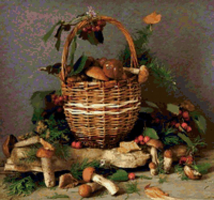 грибы - натюрморт - предпросмотр