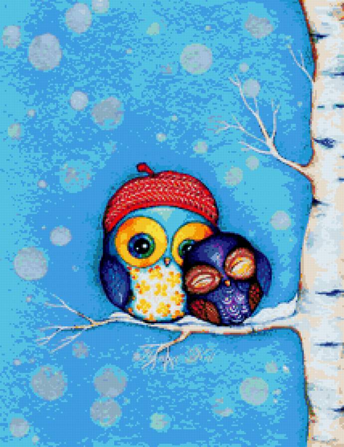 Совята - совы, сова, природа, птенцы, дерево, птица, птицы, совята - предпросмотр