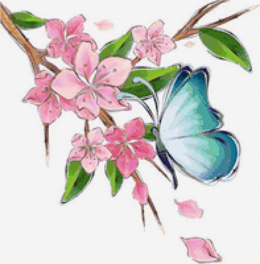 Бабочка на цветке - бабочка на цветке, насекомое, цветок, бабочка - предпросмотр