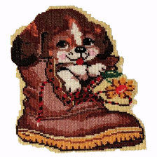 Схема вышивки «щеночек»