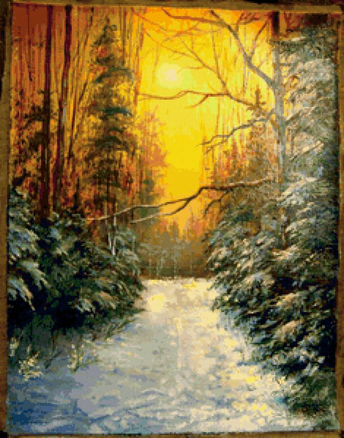 зимняя дорога - лес, дорога, зима - предпросмотр