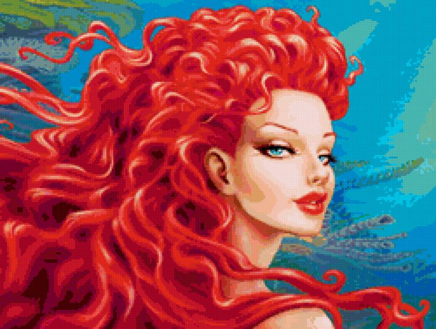 русалка - красота, фентези, русалки, девушка - предпросмотр