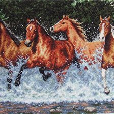 Схема вышивки «табун»