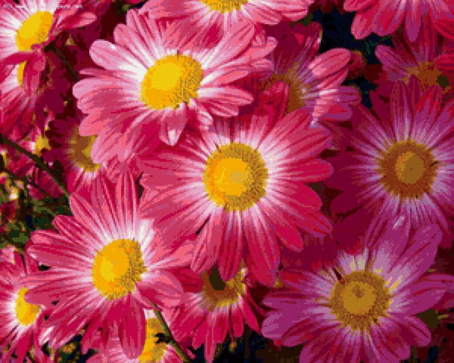 Цветочная подушка - подушка, цветы - предпросмотр
