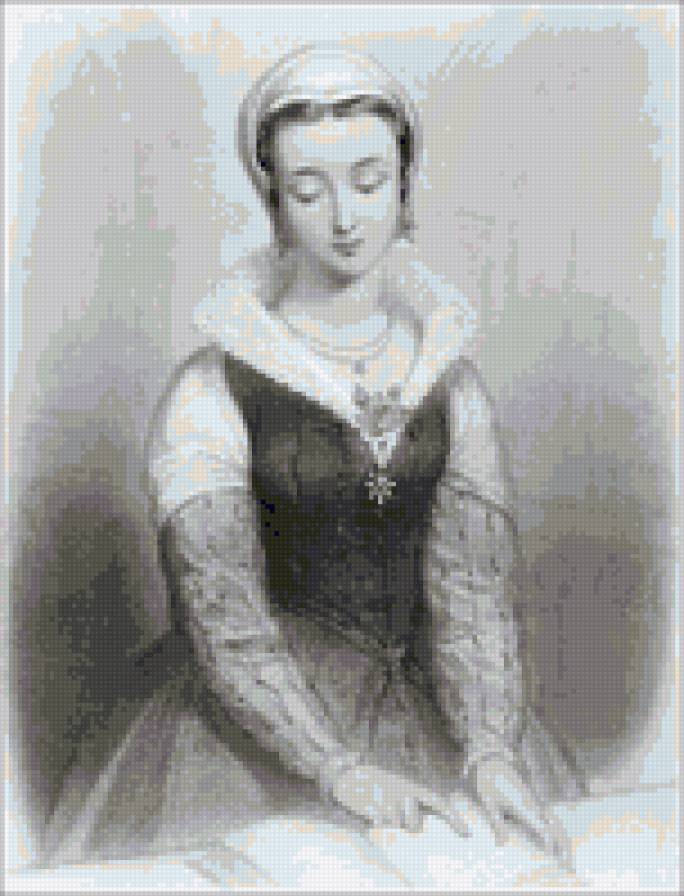 Образ в графике - девушка, графика, лицо, рисунок, портрет - предпросмотр