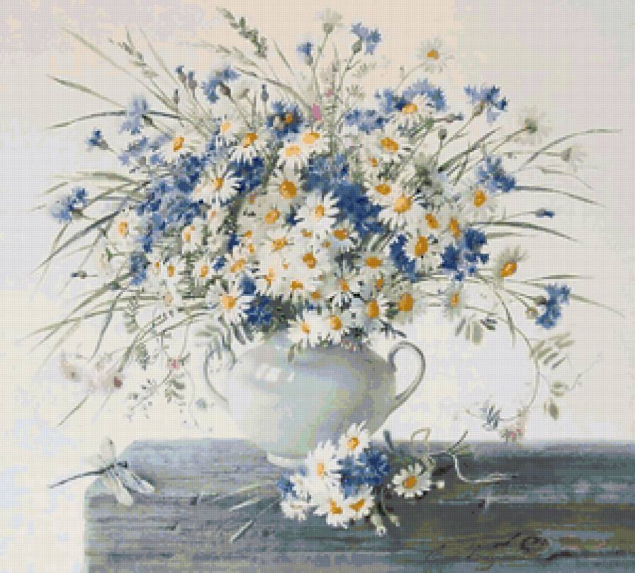 милые сердцу цветы полевые - букет, цветы - предпросмотр