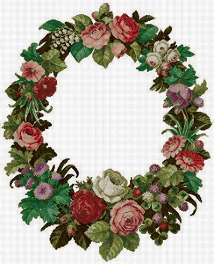 №97680 - венок, цветы - предпросмотр