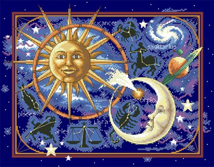 44586 - космос, созвездия, небо, планета, звезды - оригинал