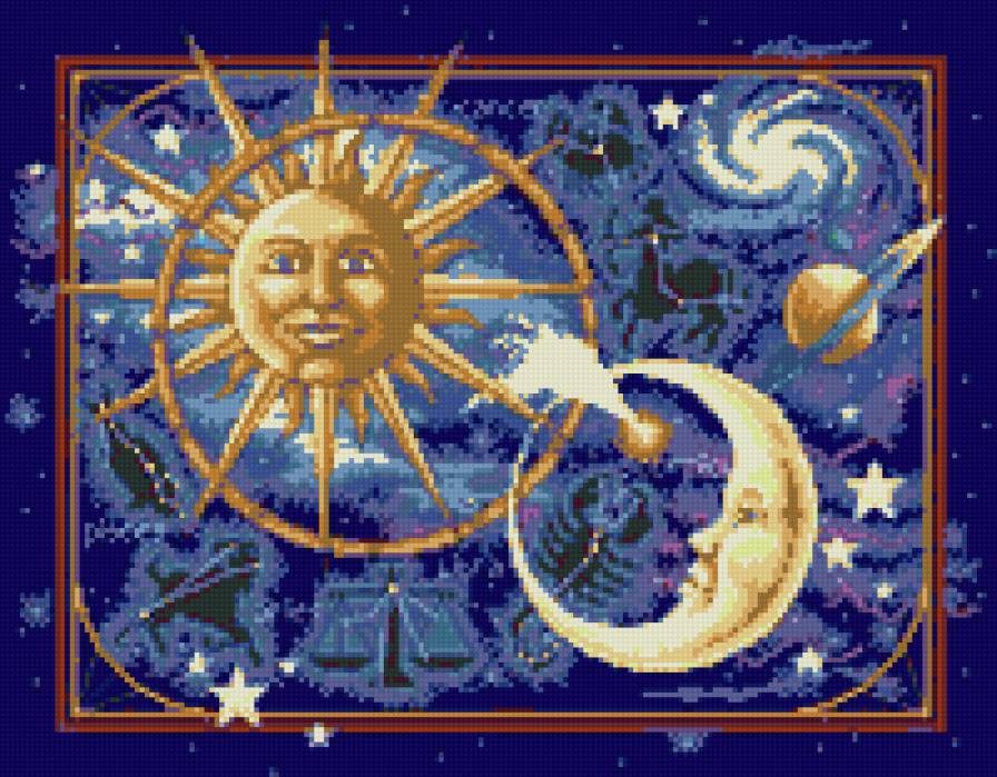 44586 - звезды, созвездия, небо, планета, космос - предпросмотр