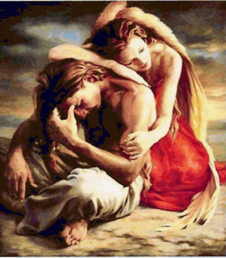 Ангел и мужчина - предпросмотр