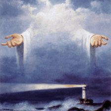 Схема вышивки «Божественный свет по картине T. C. Chiu»