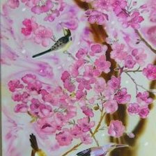 Схема вышивки «сакура»