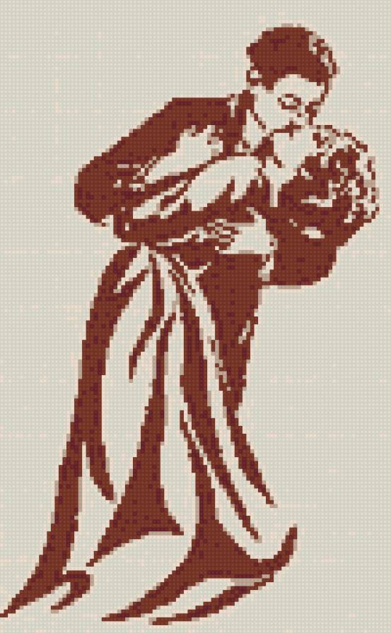 Поцелуй - графика - предпросмотр