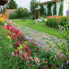 Схема вышивки «пейзаж»