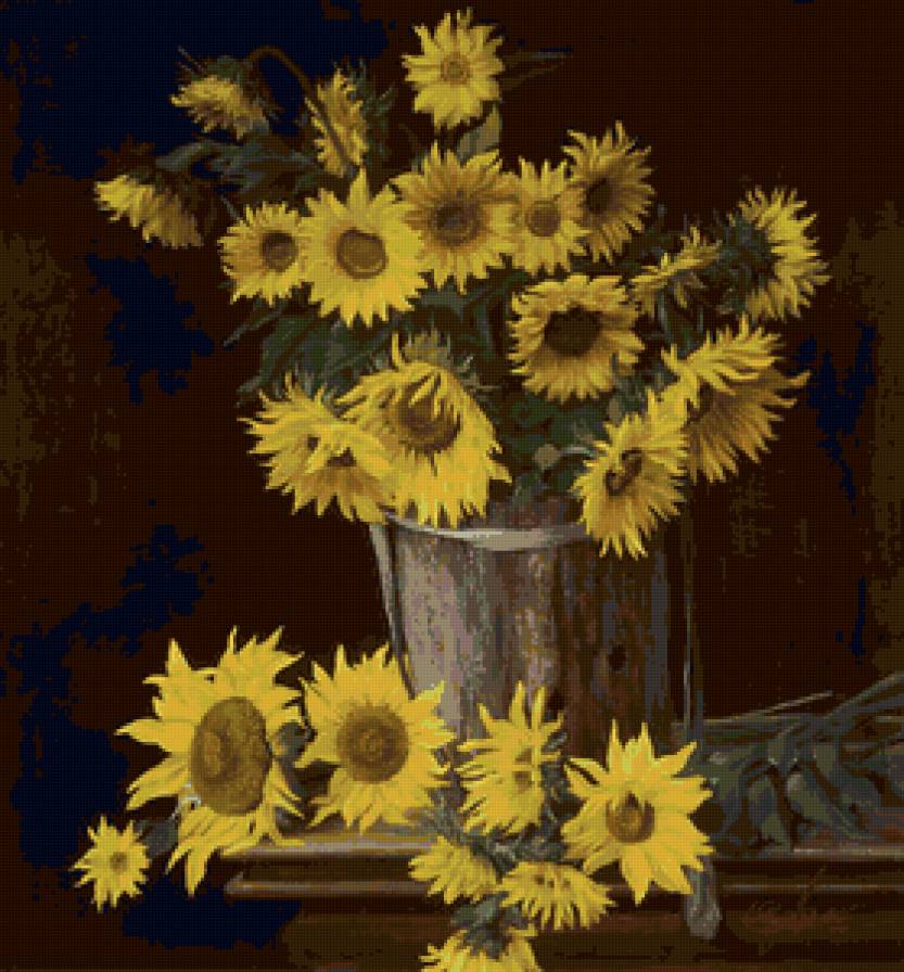 Серия "Букет" - цветы, букет, подсолнухи - предпросмотр