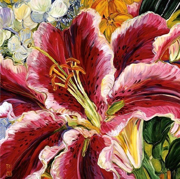 Серия "Букет" - букет, лилии, цветы - оригинал