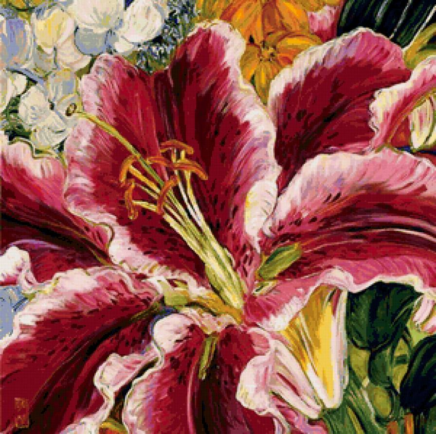 Серия "Букет" - букет, цветы, лилии - предпросмотр