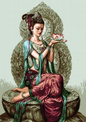 девушка - лотос, девушка - оригинал