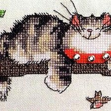 Оригинал схемы вышивки «кот» (№99234)