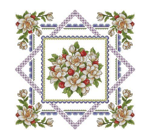 Салфетка - орнамент, для кухни, светы, салфетка, узор - оригинал