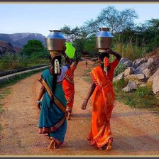 Схема вышивки «Индианки»