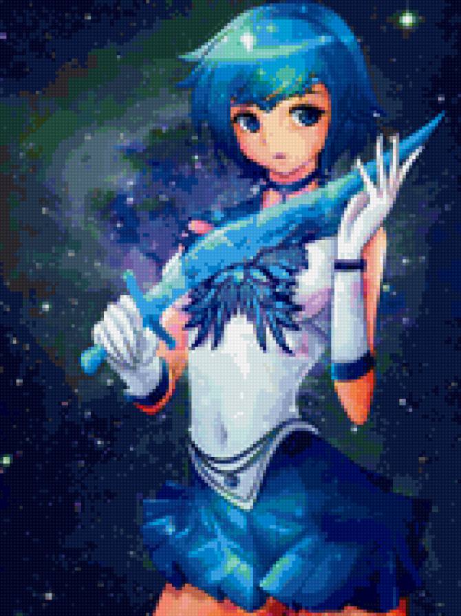 Темный Сейлор Меркурий арт - сейлор меркурий, темный сейлор меркурий, фанарт - предпросмотр