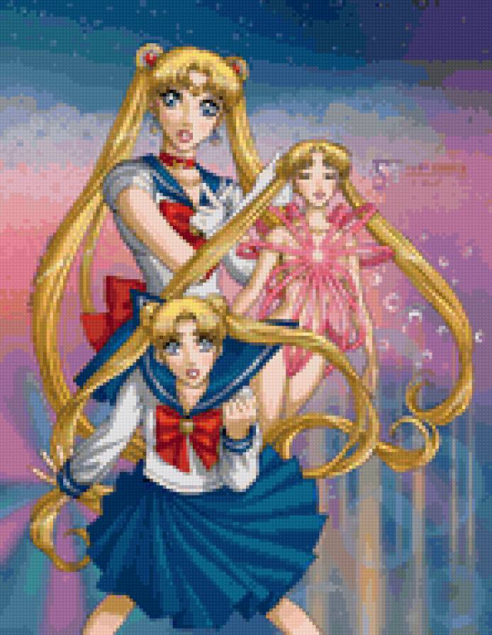 Сейлор Мун арт - усаги цукино, фанарт, сейлор мун - предпросмотр