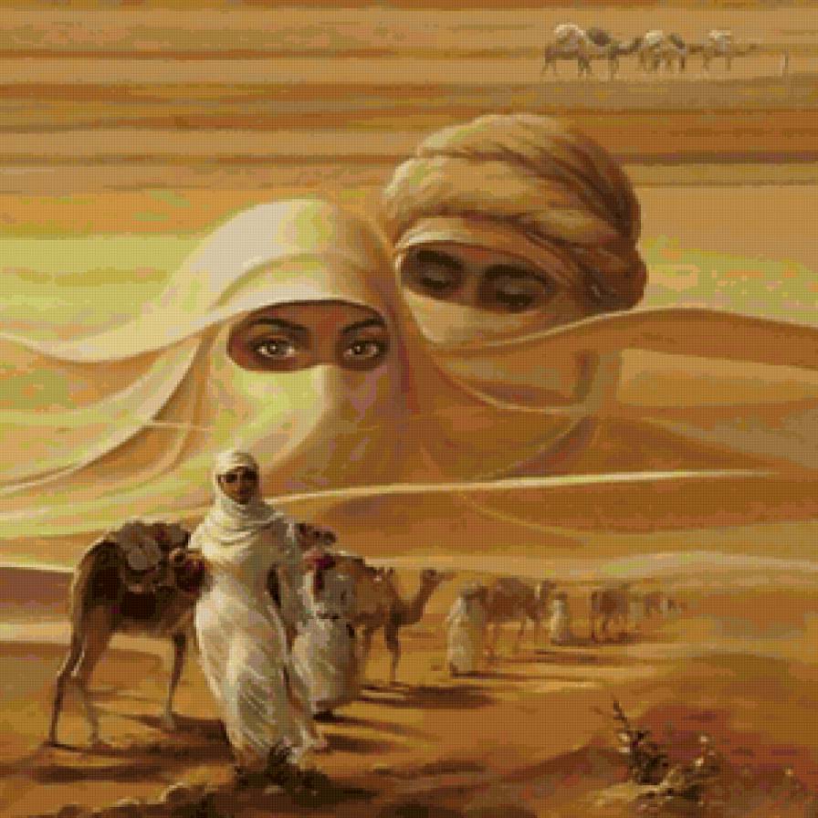 Восток - подушка, женщина, восток, глаза, взгляд, пара, фентези, он и она - предпросмотр