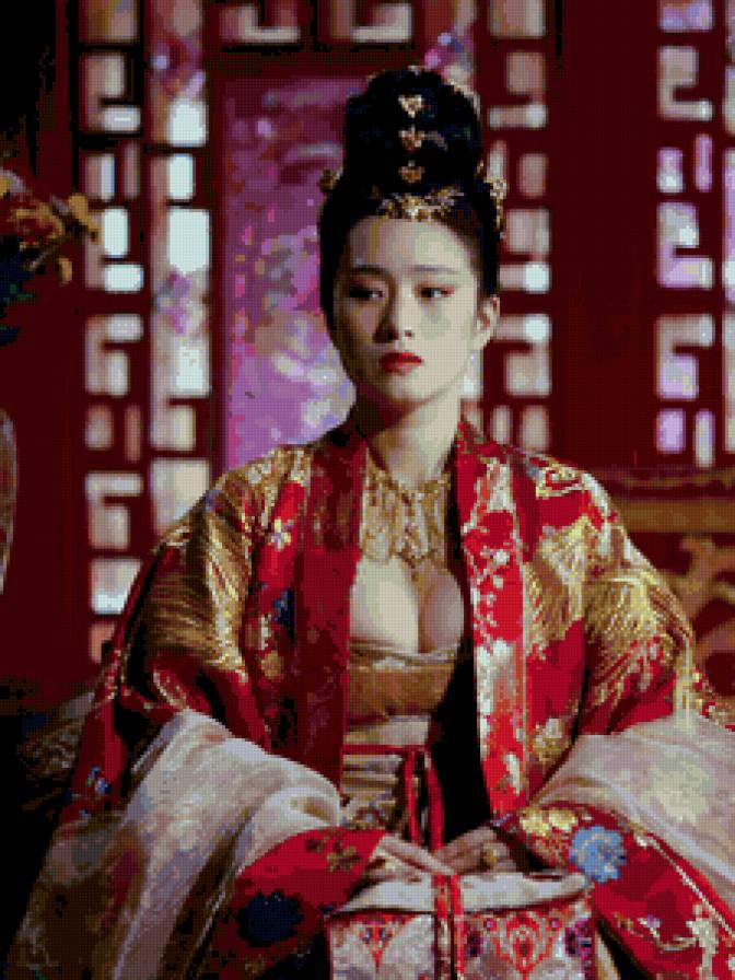 проклятие золотого цветка - принцесса, китай, женский образ, девушка - предпросмотр