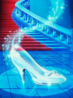 хрустальная туфелька - иллюстрация, сказка, золушка - оригинал