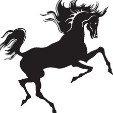 Оригинал схемы вышивки «лошадь» (№99768)