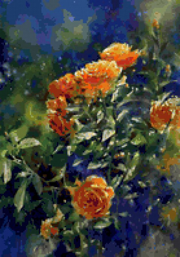 акварель - розы - предпросмотр