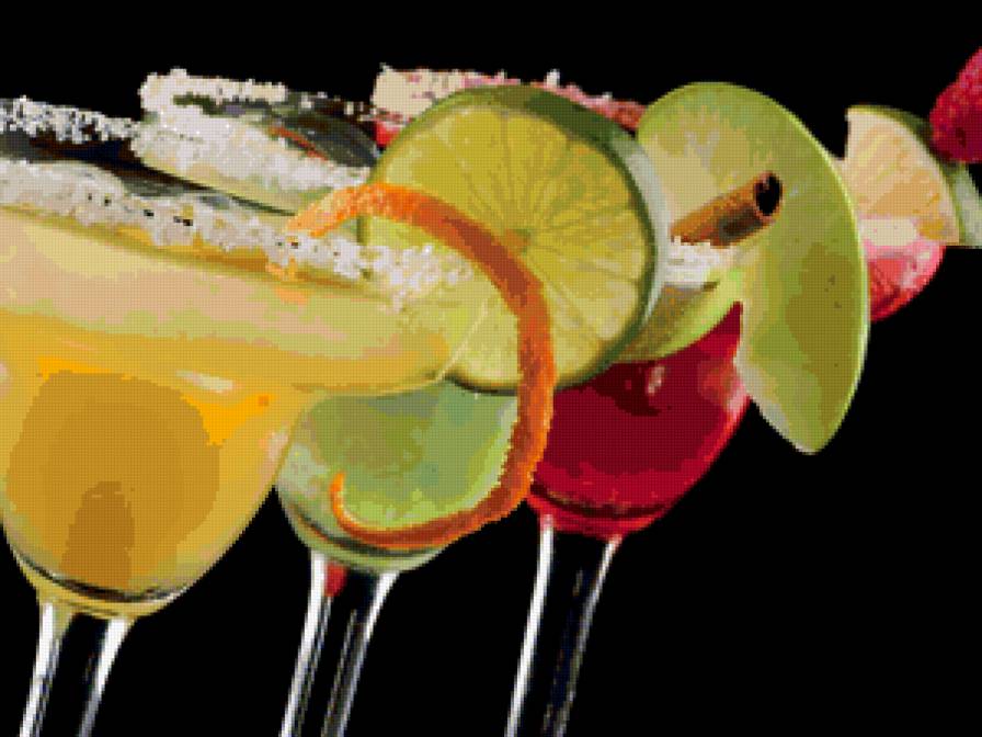 Бокалы на черном - кухня, напитки, еда - предпросмотр