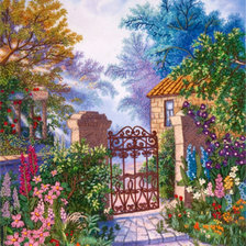 Схема вышивки «домик»