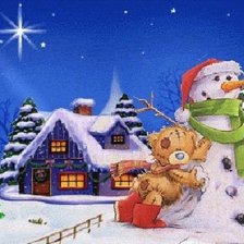 Схема вышивки «зима»