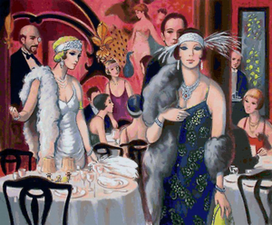 Ретро - живопись, женский образ - предпросмотр