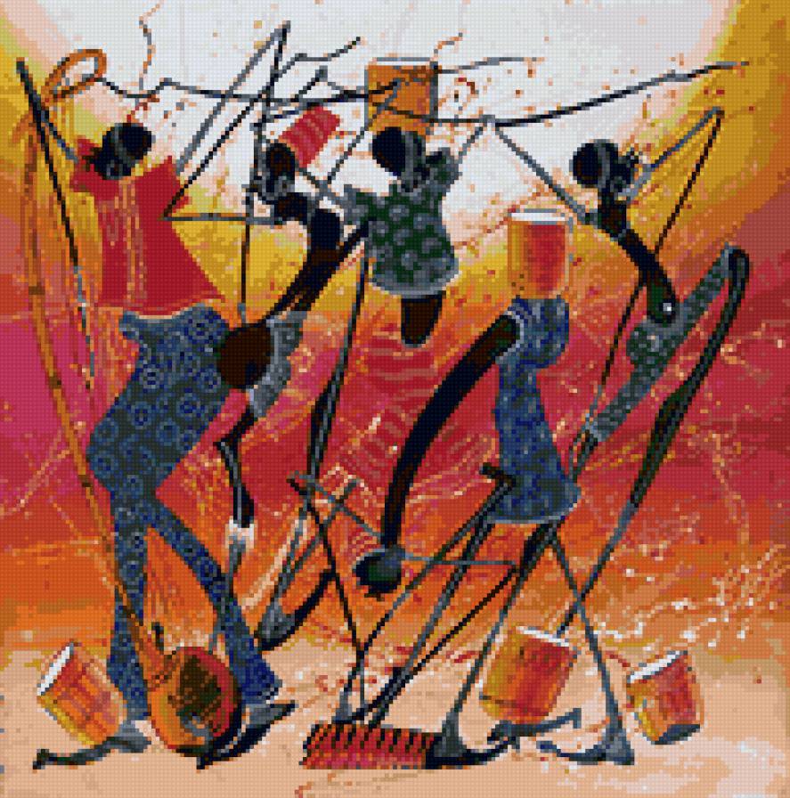 Африканские мотивы 4 - африка - предпросмотр