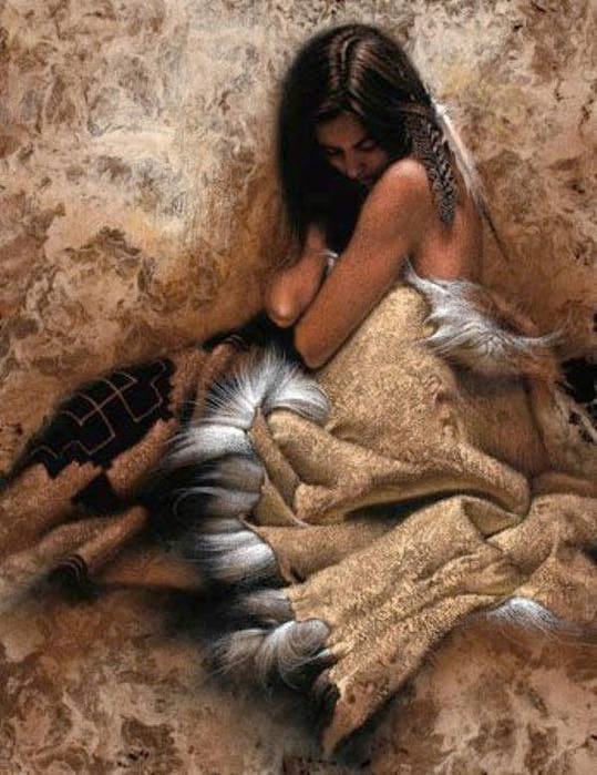 индейцы 2 - картины, люди - оригинал