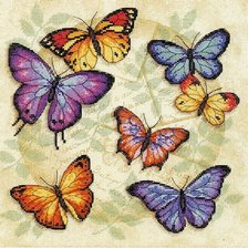 Оригинал схемы вышивки «Бабочки» (№101028)