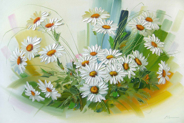 №101121 - белые цветы, ромашки, цветы - оригинал