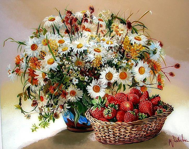 Подарки лета. - натюрморт., цветы - оригинал