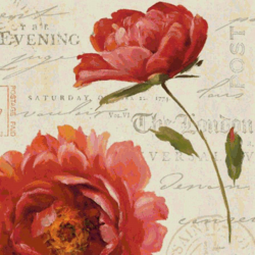 Цветочный винтаж - живопись, lisa audit - предпросмотр