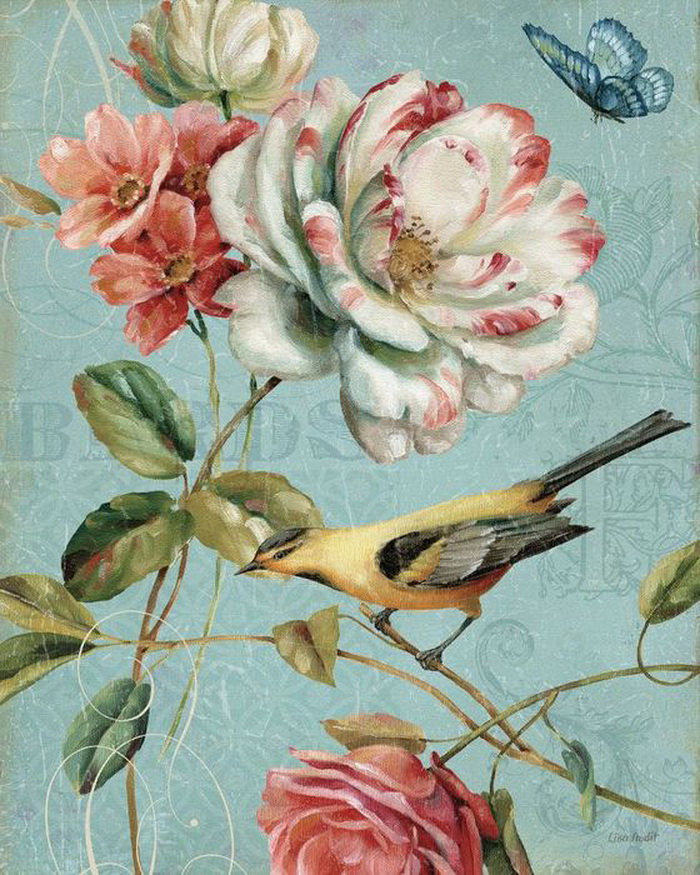 Цветочный винтаж - живопись, lisa audit - оригинал