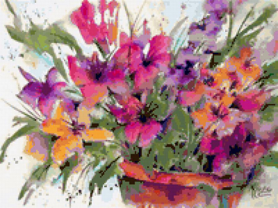 акварель - цветы - предпросмотр