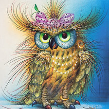 Схема вышивки «Сова»