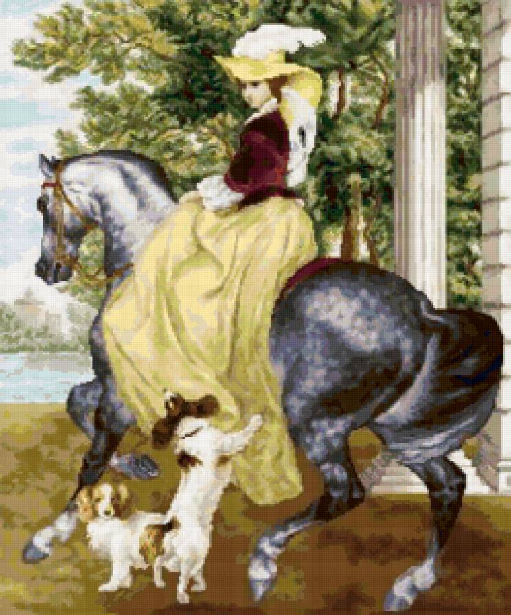 УТРЕННЯЯ ПРОГУЛКА - живопись - предпросмотр